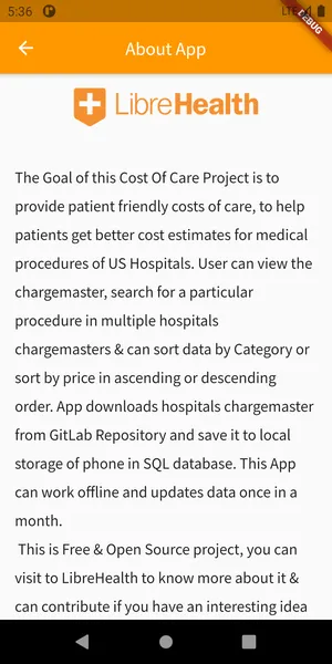 LibreHealth Cost Of Care Explorer